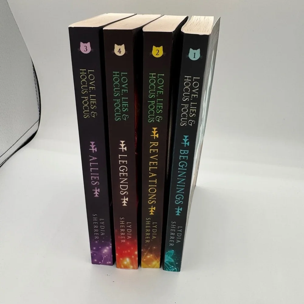 Lydia Sherrer Love Lies & Hocus Pocus Books 1-4 Lily Singer Series Paperback Set